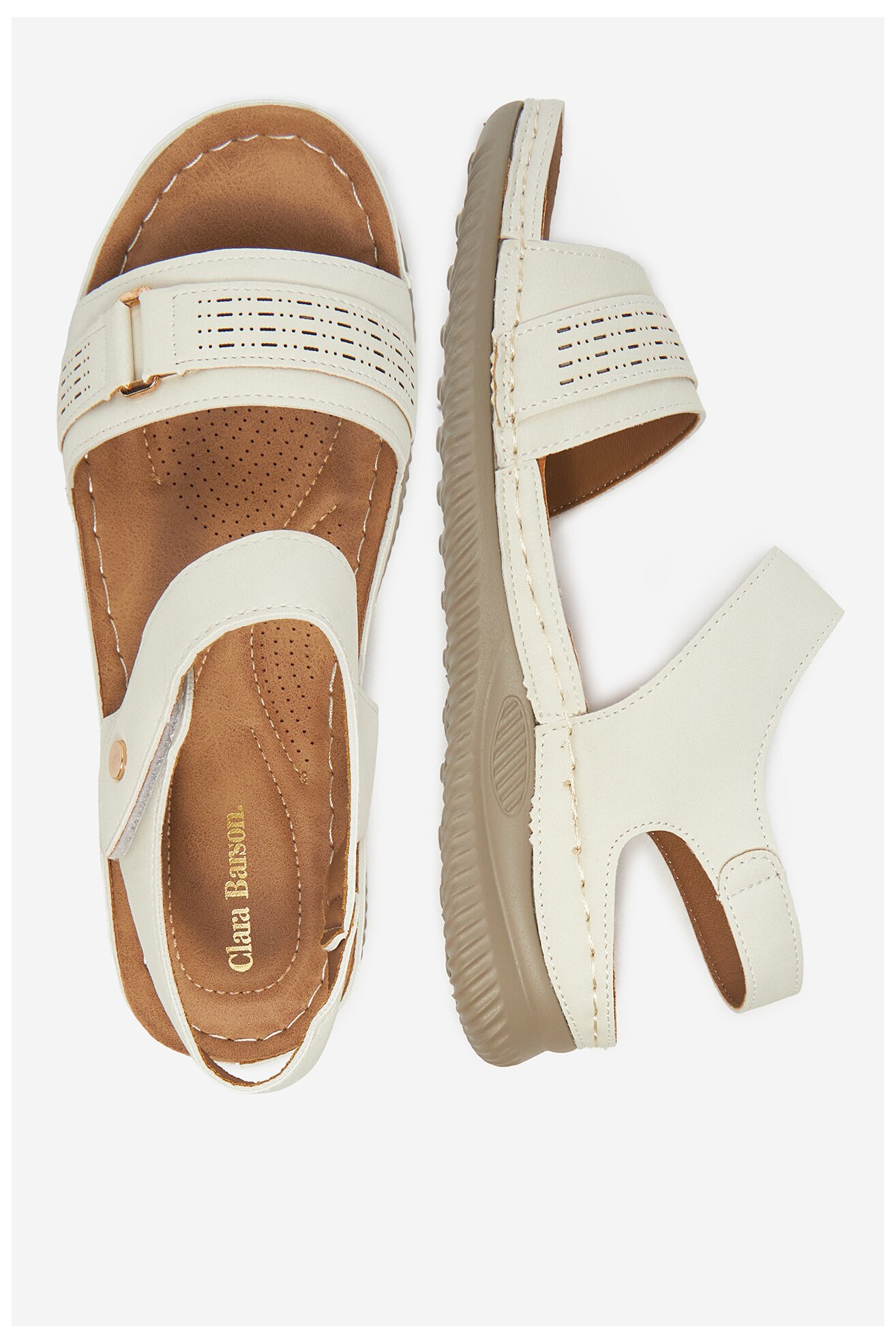 Sandały Clara Barson WYL05010-09 Biały