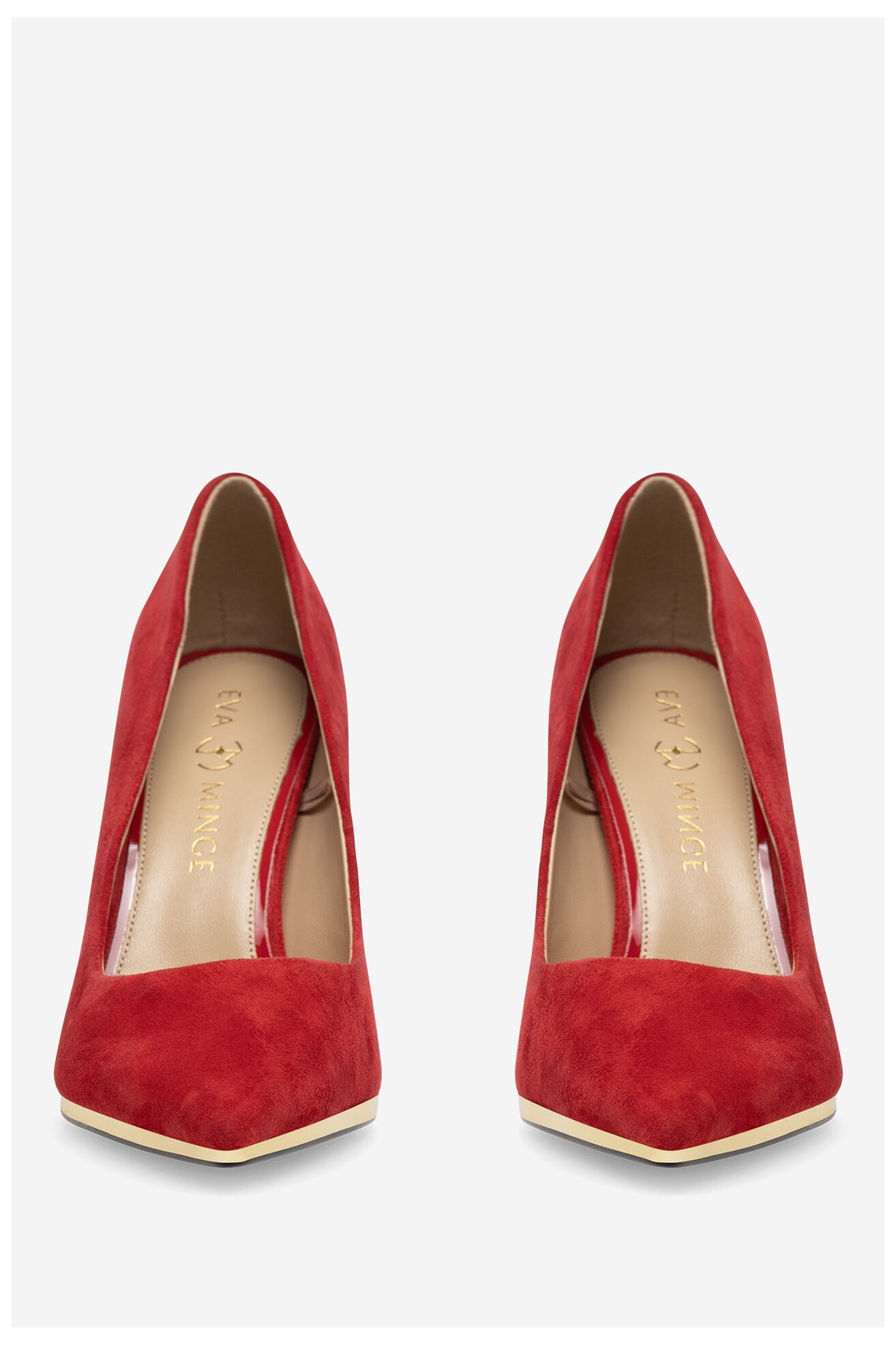 Czółenka EVA MINGE JEANNETTE-2508-1-3 Czerwony