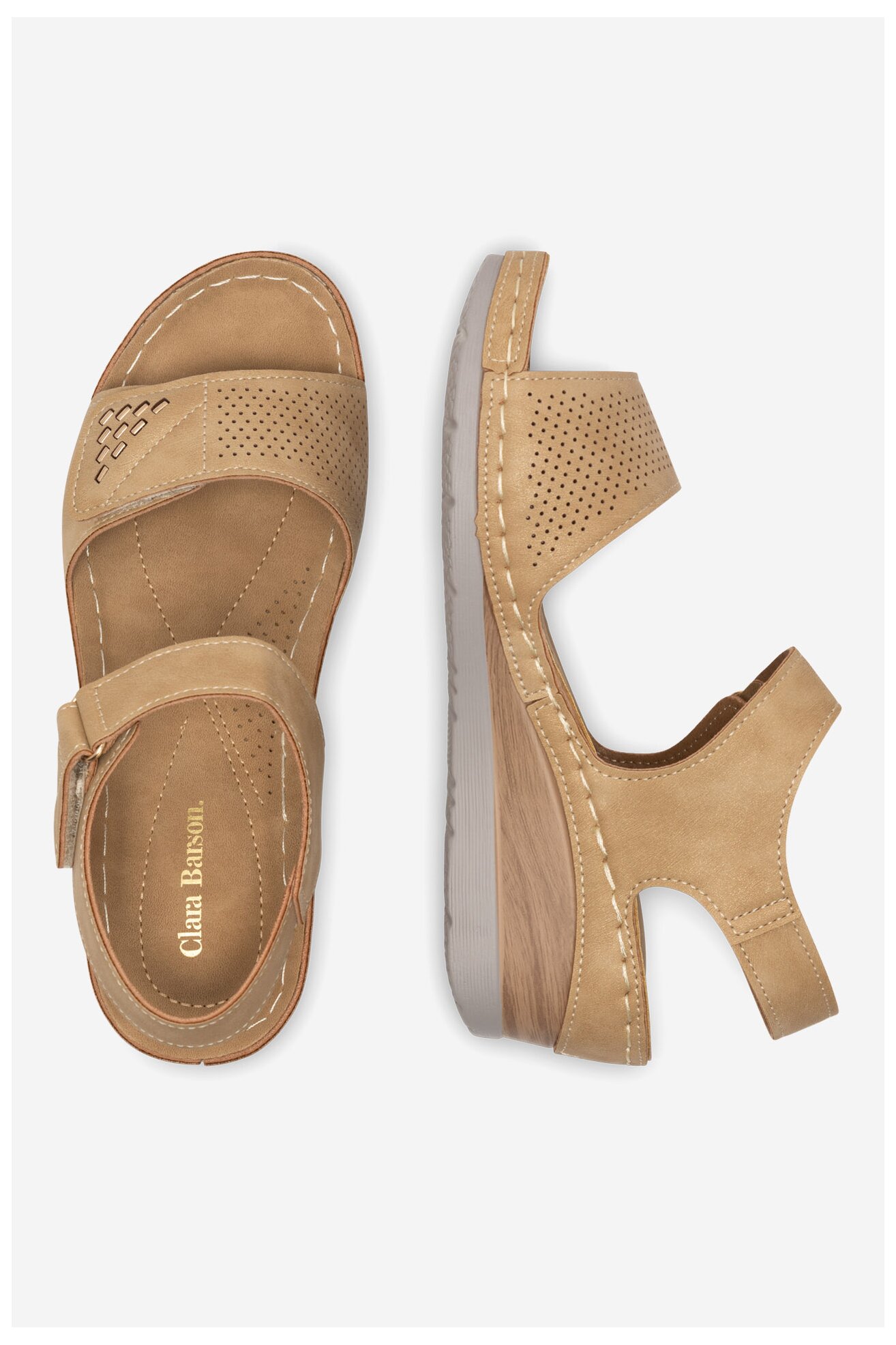 Sandały Clara Barson WYL0510-23 Beżowy