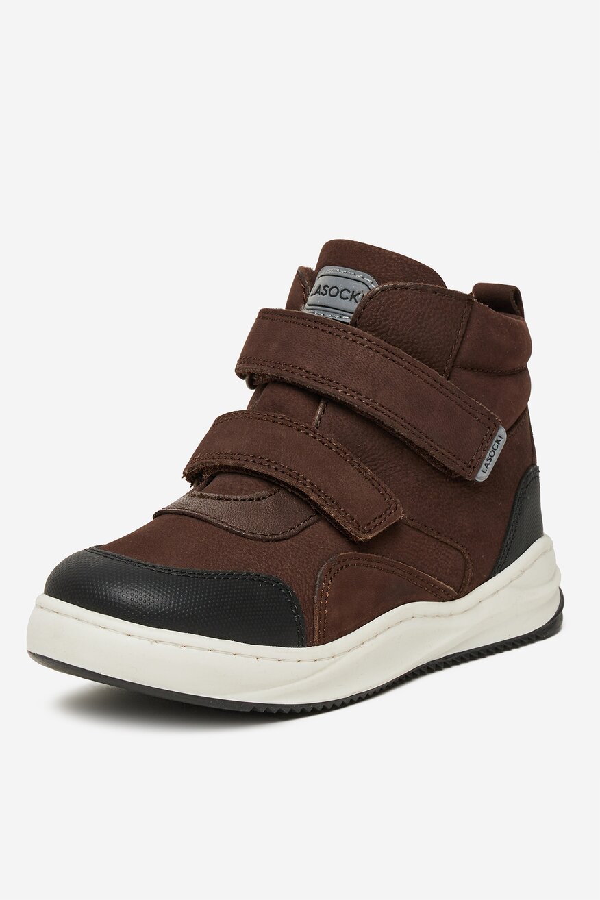 Šněrovací vyšší obuv Lasocki Kids HNĚDÁ - 5906751199985