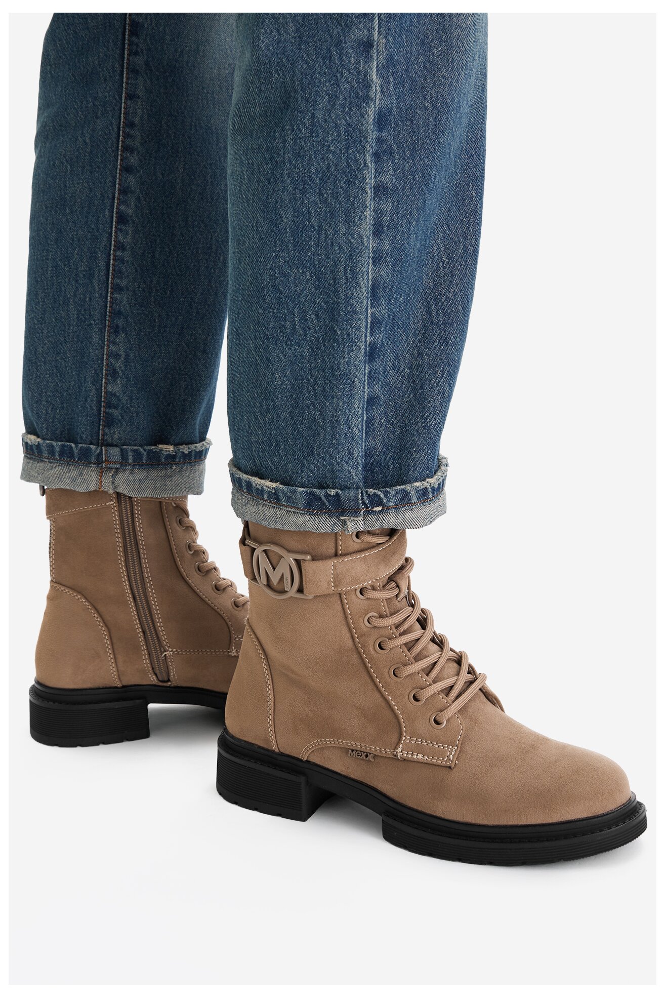 Trzewiki Mexx CEO-MI001710553W Beżowy ciemny