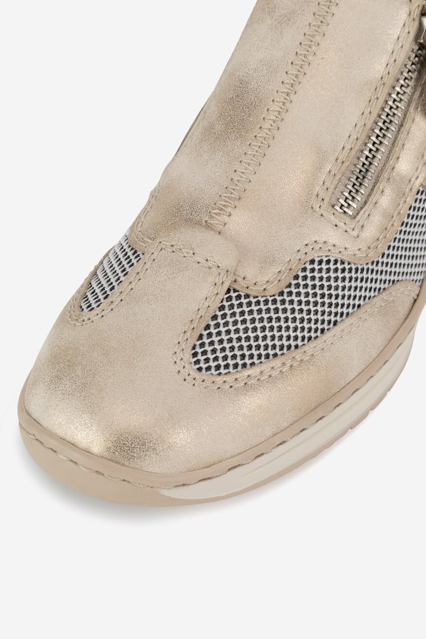 
                Rieker - Półbuty skórzane na koturnie - 2230074029128