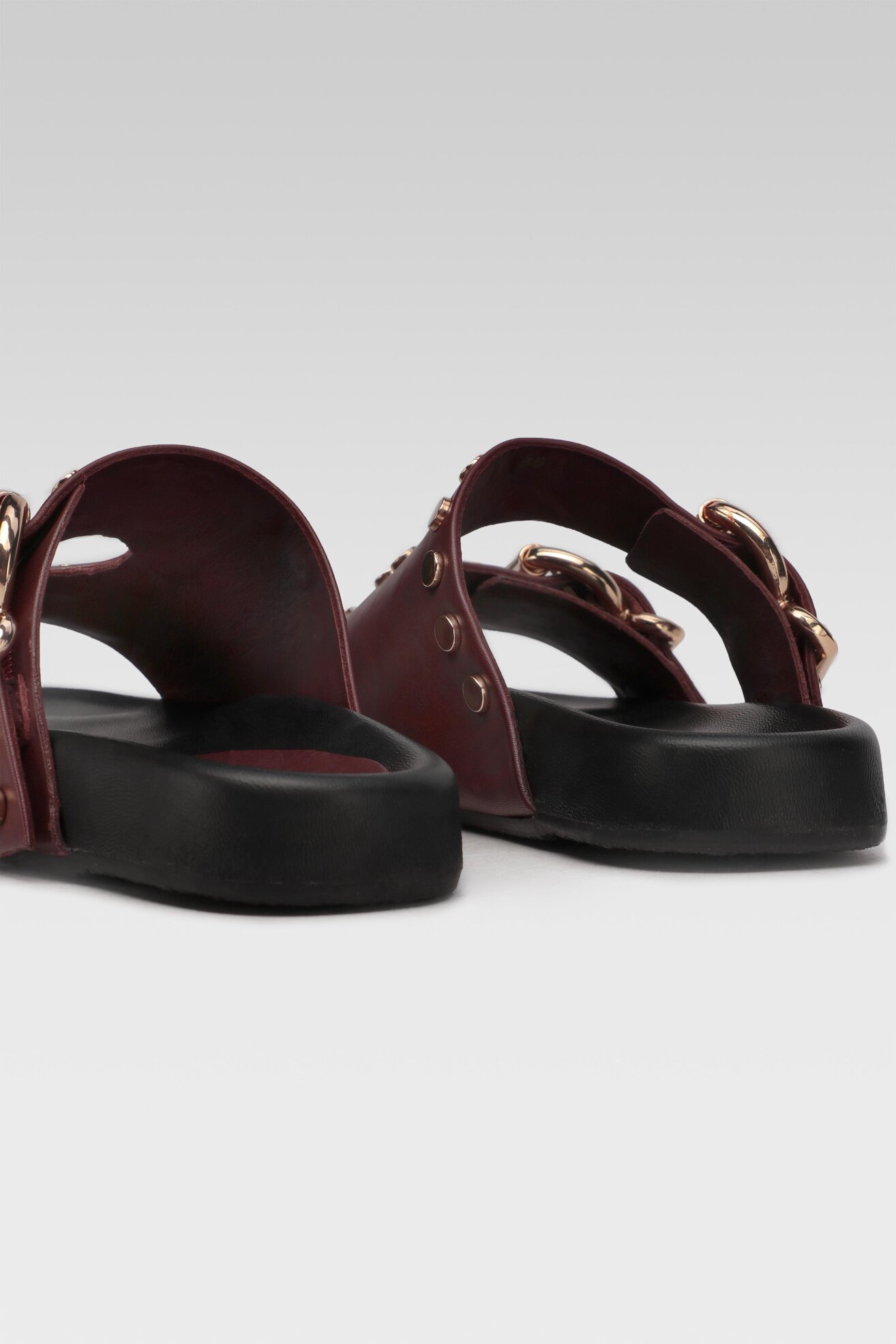 Klapki Gino Rossi LMS-A95 Bordowy