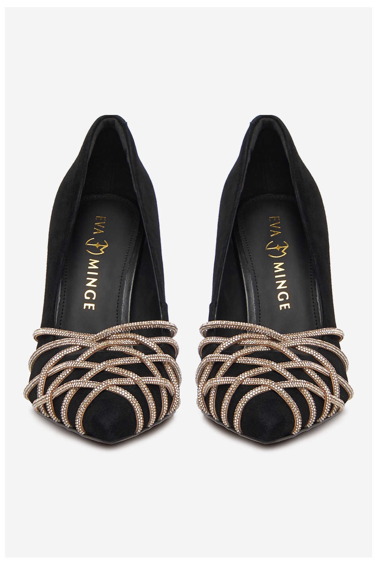 Pantofi cu toc EVA MINGE EO-KATE-V325-9331 NEGRU