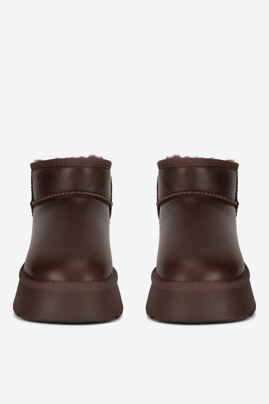 
                Badura - Botki skórzane ocieplane - 5905588985235