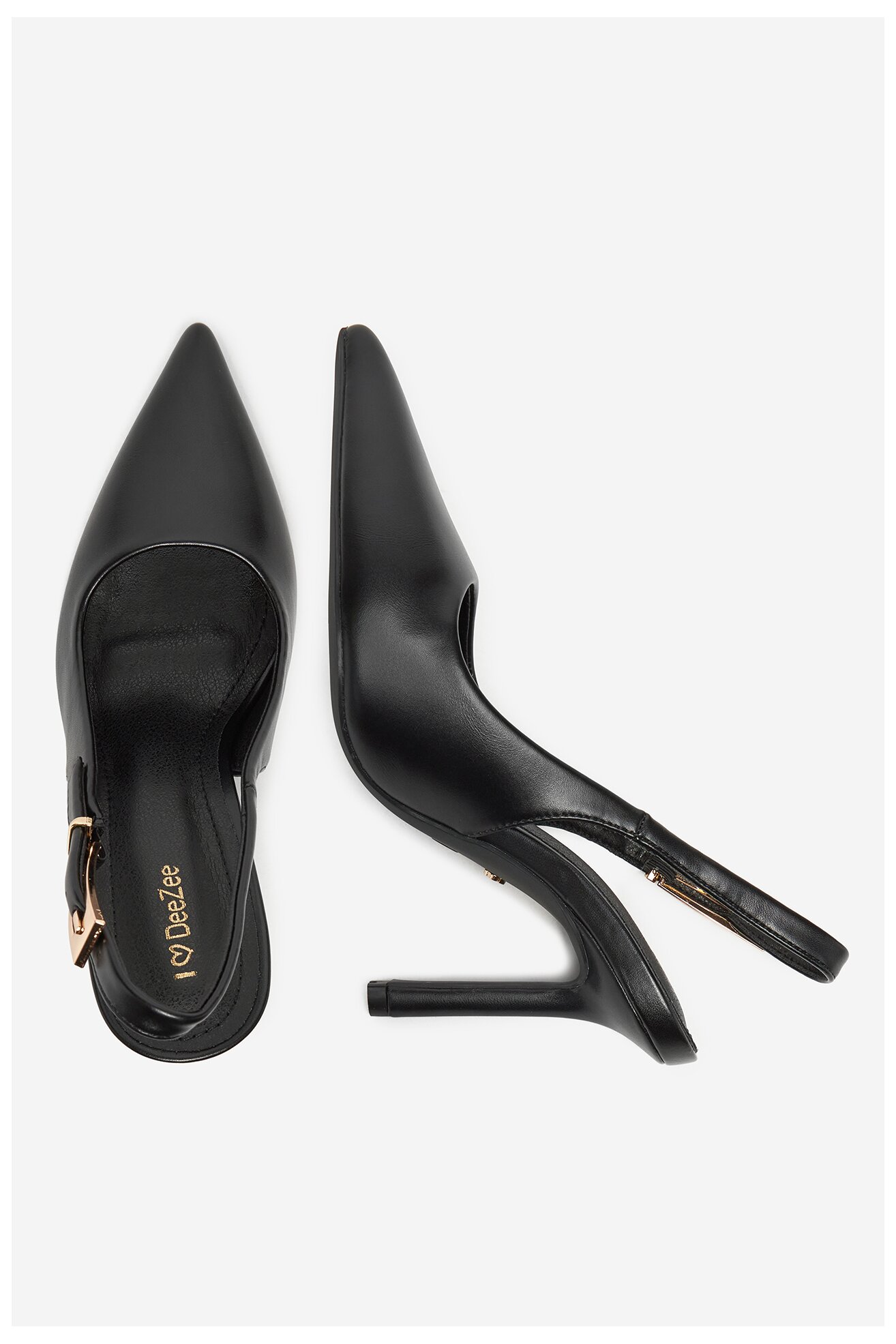 Pantofi cu toc DeeZee 6-705-8 NEGRU