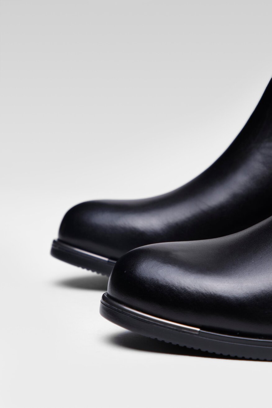 Go Soft - Skórzane botki na obcasie - 5903698816586