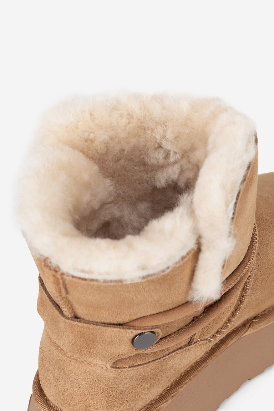 Badura - Śniegowce zamszowe ocieplane - 5905588964469