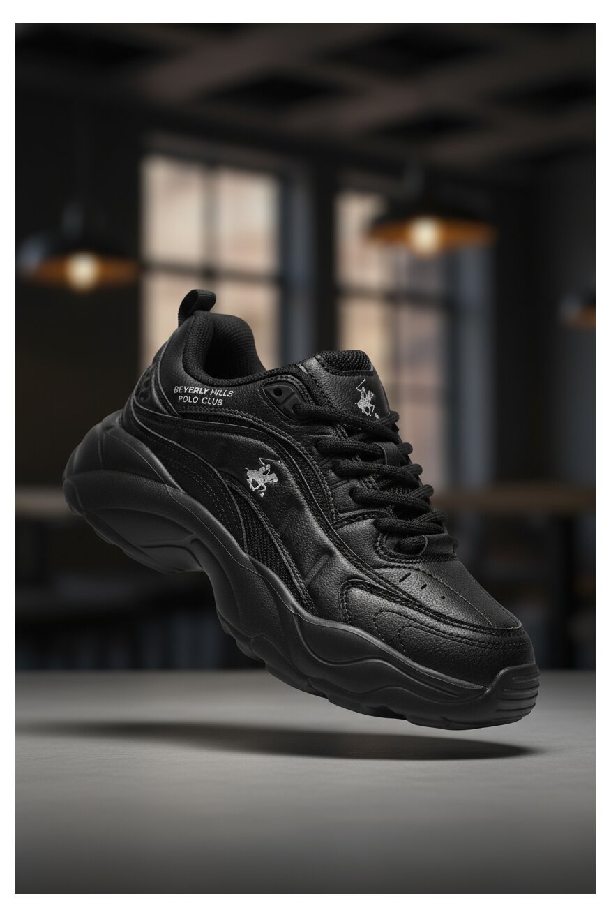 Sneakerși Beverly Hills Polo Club NEGRU - 5906751273463
