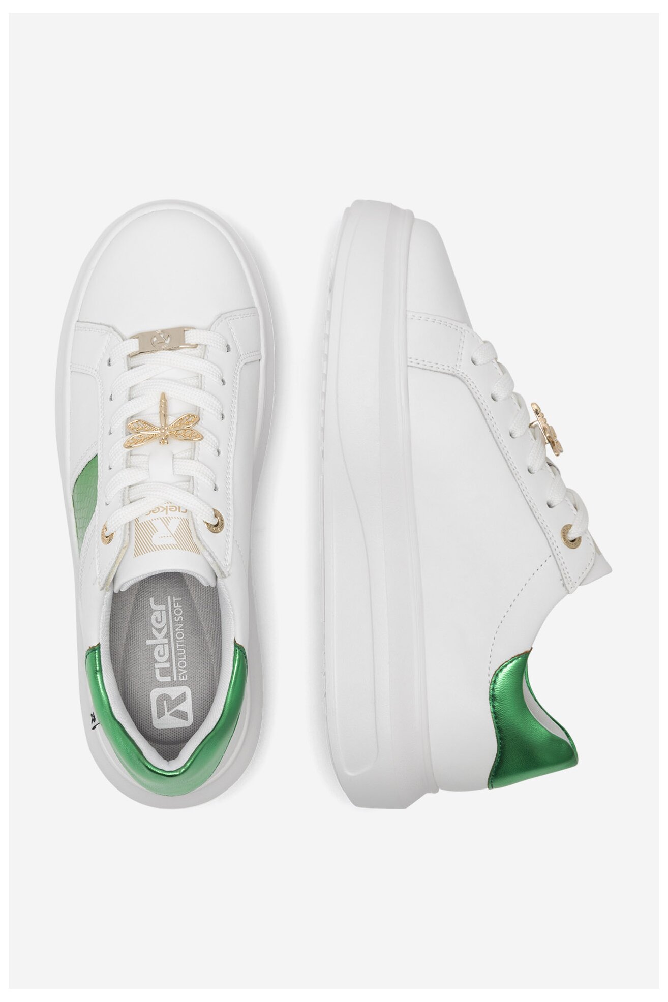 Sneakers Rieker Revolution Lifestyle W1202-81 Biały