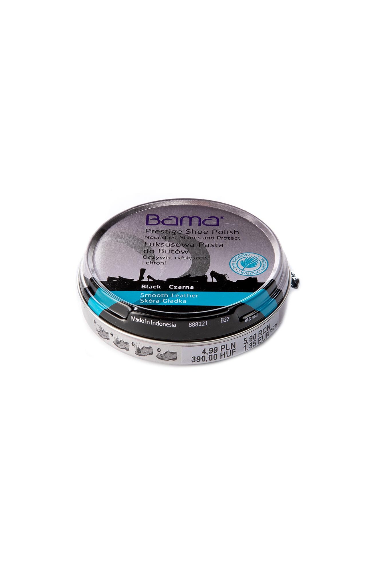 Kosmetyki do obuwia BAMA LUKSUSOWA PASTA DO BUTÓW 50ML Czarny