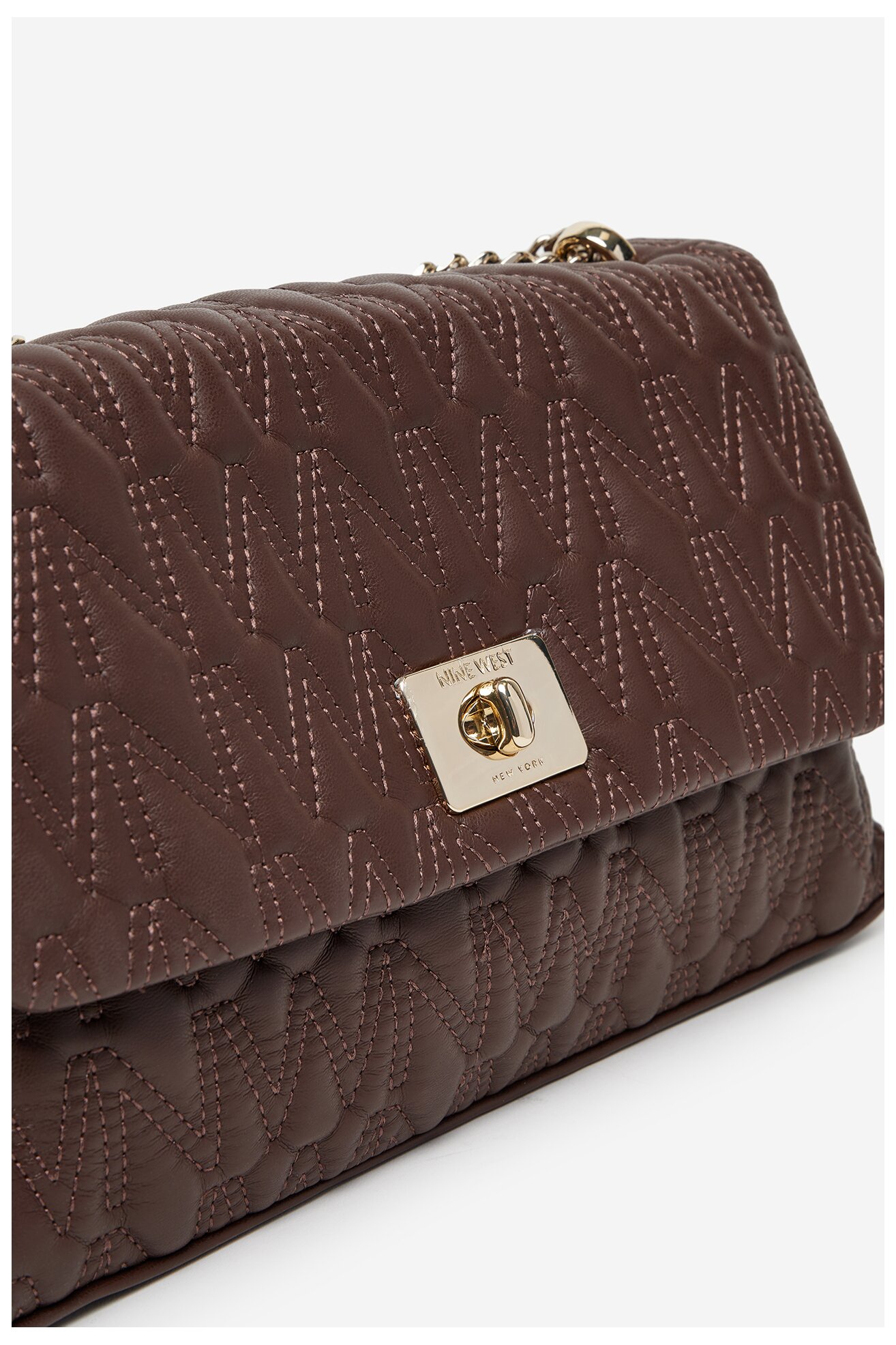 Kézitáska NINE WEST CEO-MILA-S23788-4 SÖTÉTBARNA