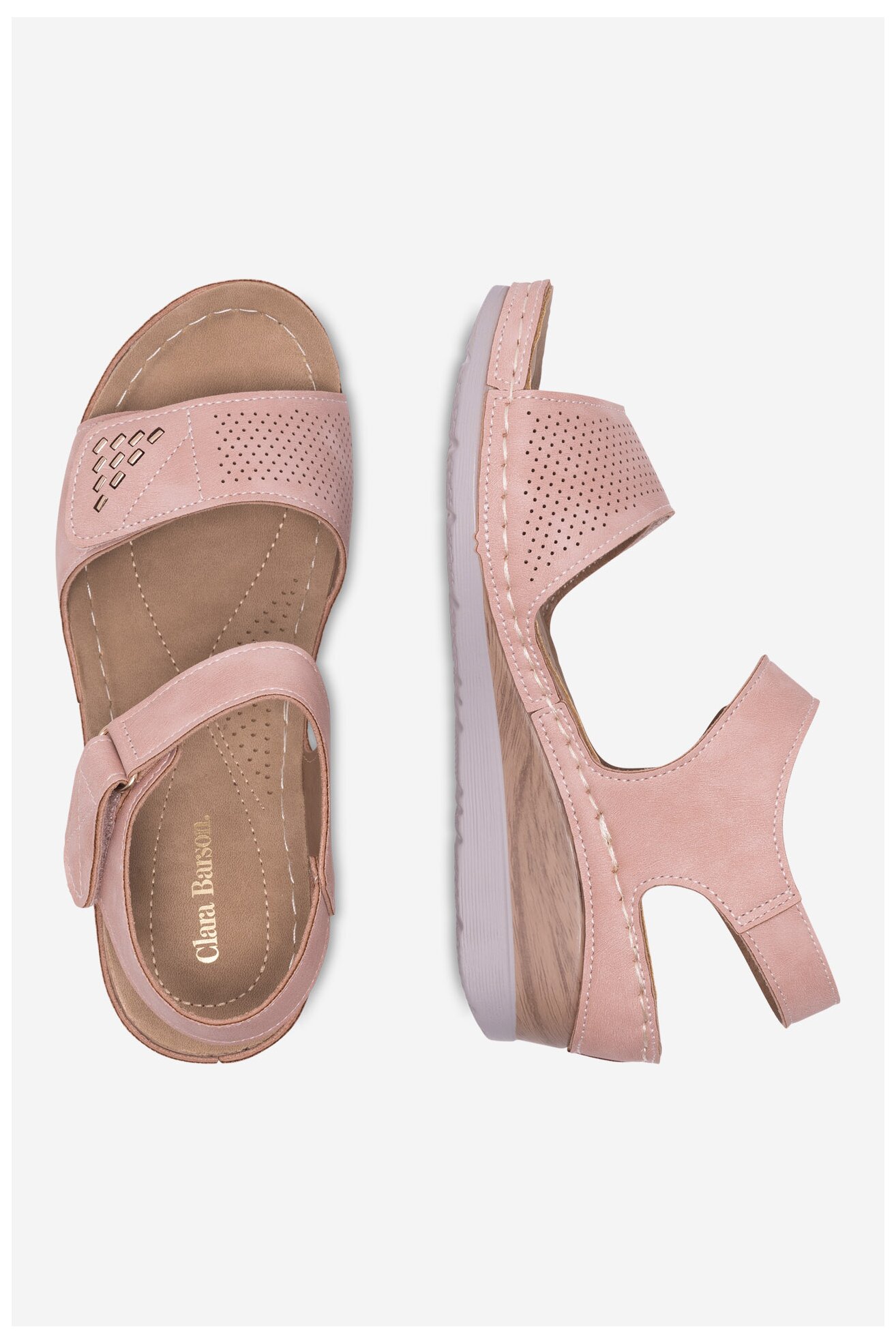 Sandały Clara Barson WYL0510-23 Różowy