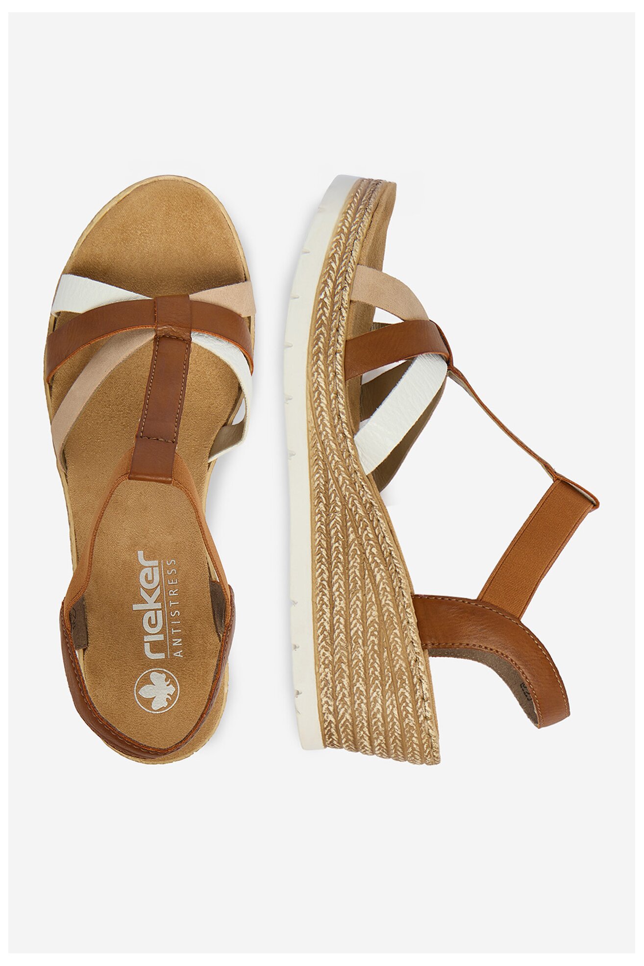 Sandały Rieker CEO-61995-81 Brązowy