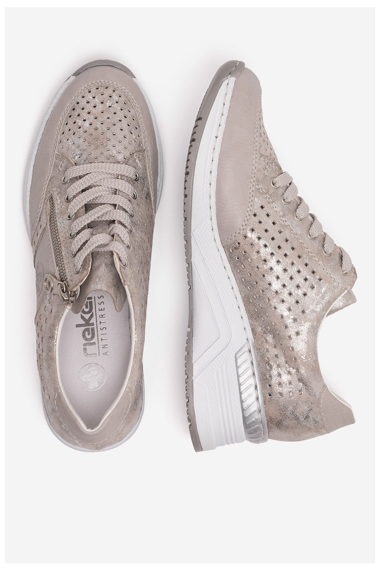 Сникърси Rieker N4327-80 СРЕБРИСТ