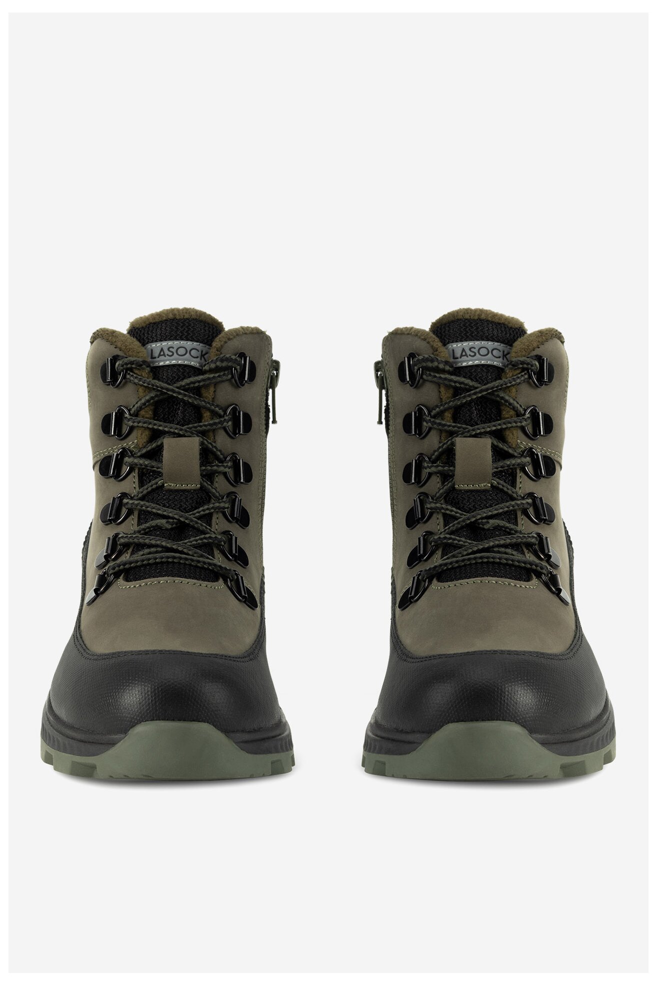 Šněrovací vyšší obuv Lasocki Young ADAMUS BI12-ADAMUS-03. KHAKI