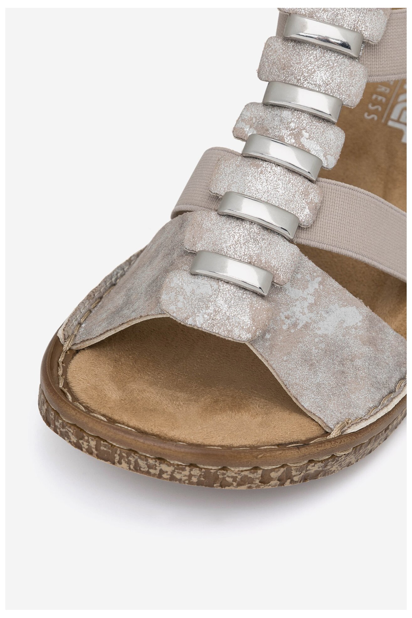 Sandały Rieker 62850-90 Srebrny