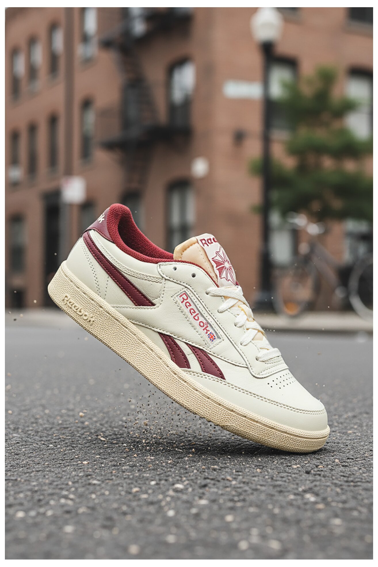 Obuwie sportowe Reebok EO-CLUB C REVENGE VINTAGE 100233964 Kremowy