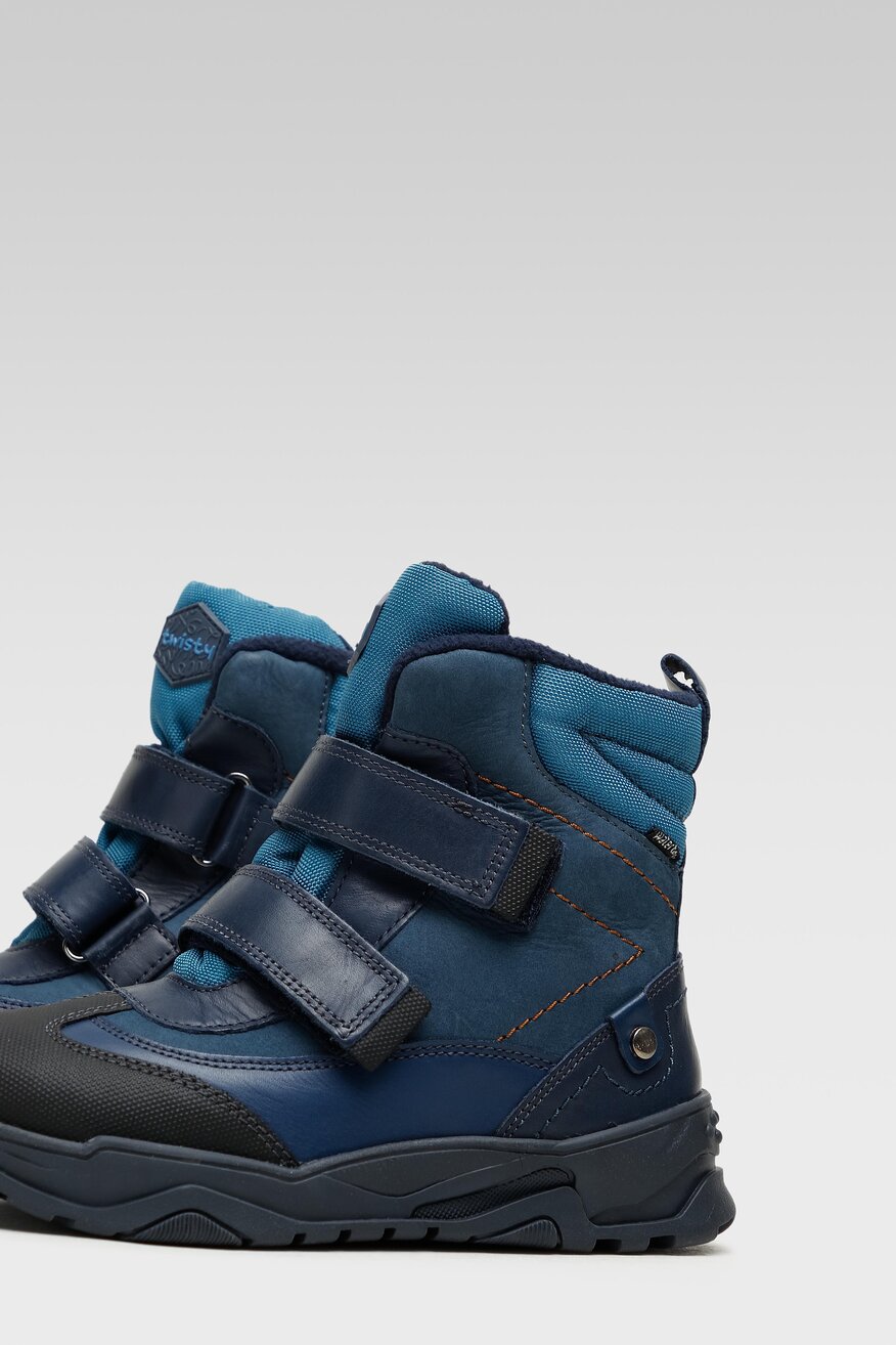 
                Twisty - Skórzane trzewiki granatowe - 5904248101312