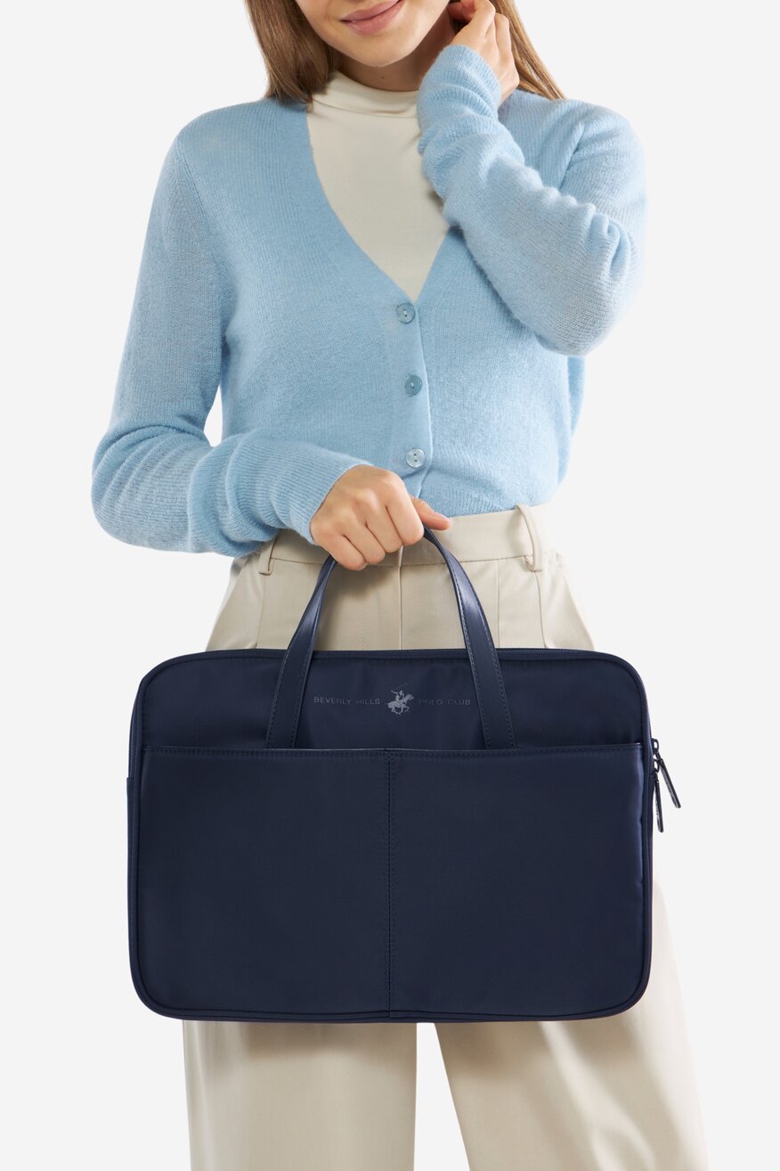 Beverly Hills Polo Club - Duża torba na laptopa - 5905588843993