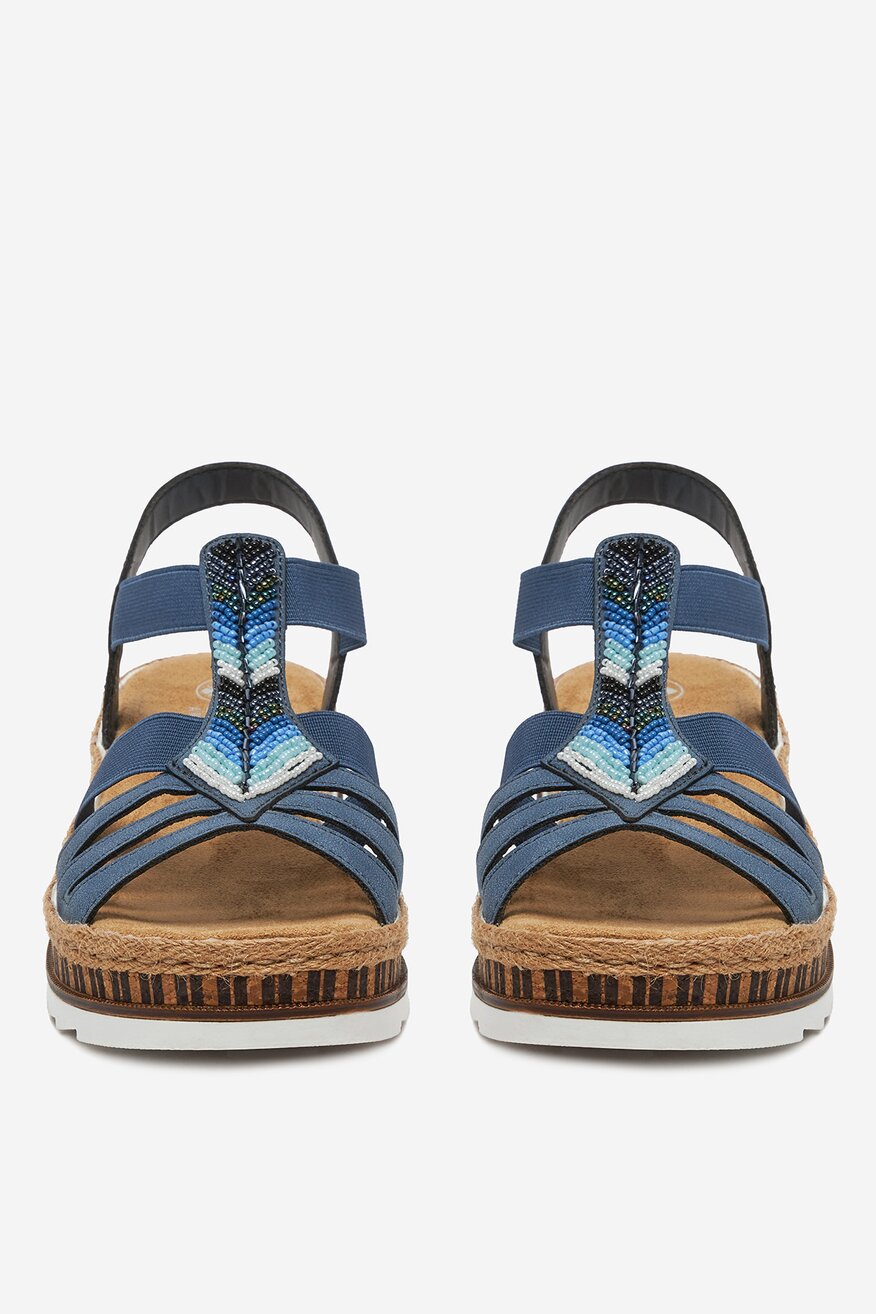 
                Rieker - Sandały na koturnie - 2230078404785