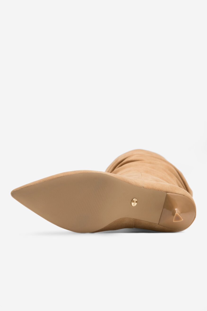 Kozačky NINE WEST BÉŽOVÁ - 5905588147350