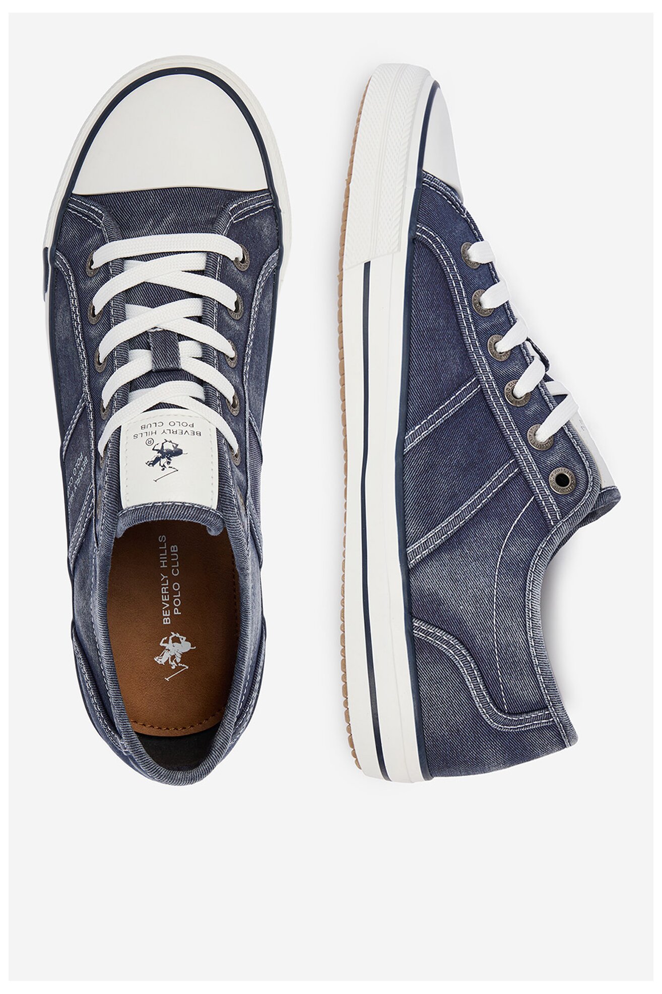 Trampki Beverly Hills Polo Club CEO-HACKNEY-01 Jeansowy