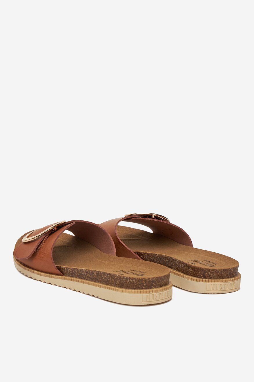 
                Papuče Mustang SVETLO BRAON - 5906751035238