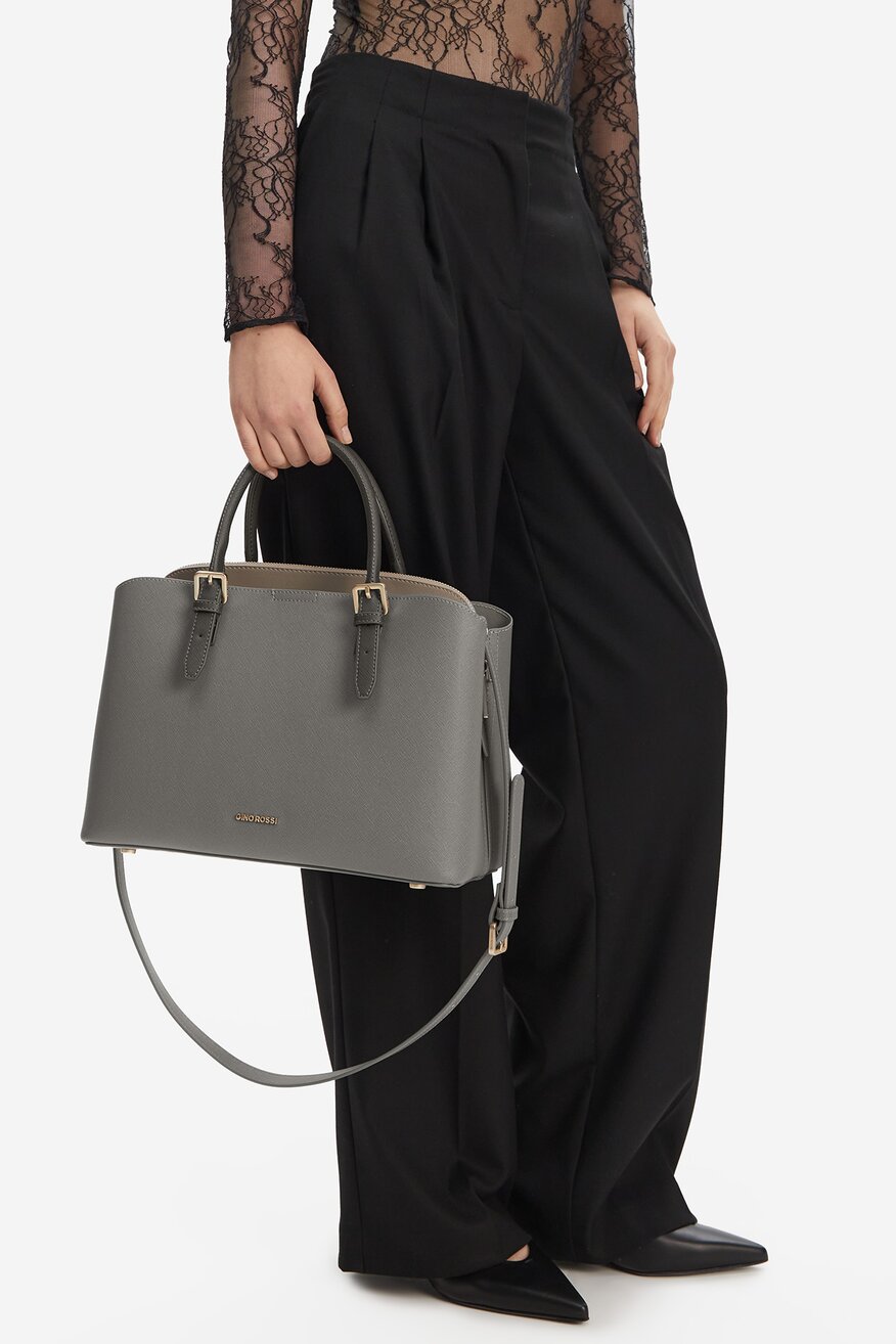 Kézitáska Gino Rossi SÖTÉTSZÜRKE - 5904862927237