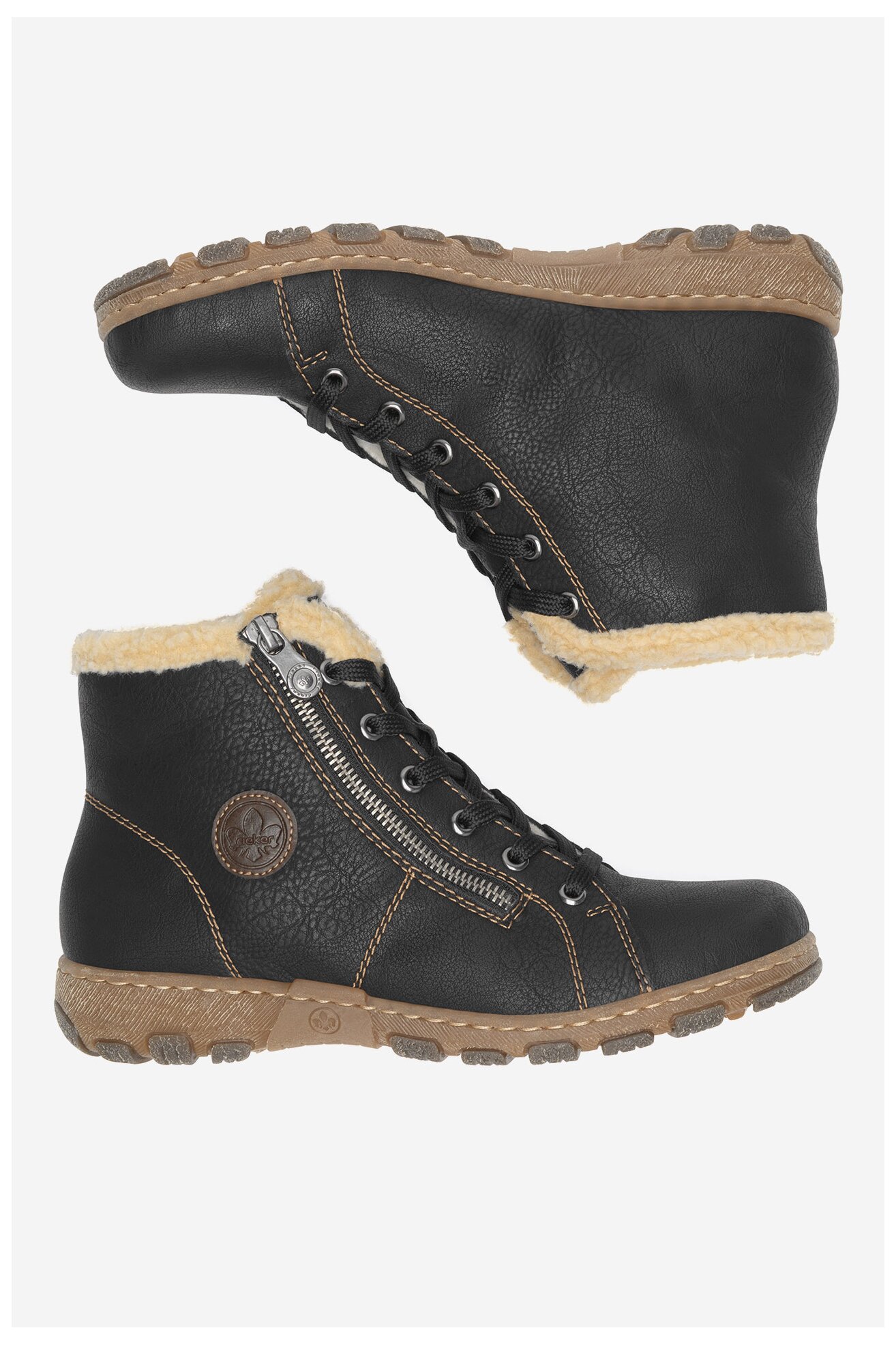 Csizma Rieker Z0121-00 FEKETE