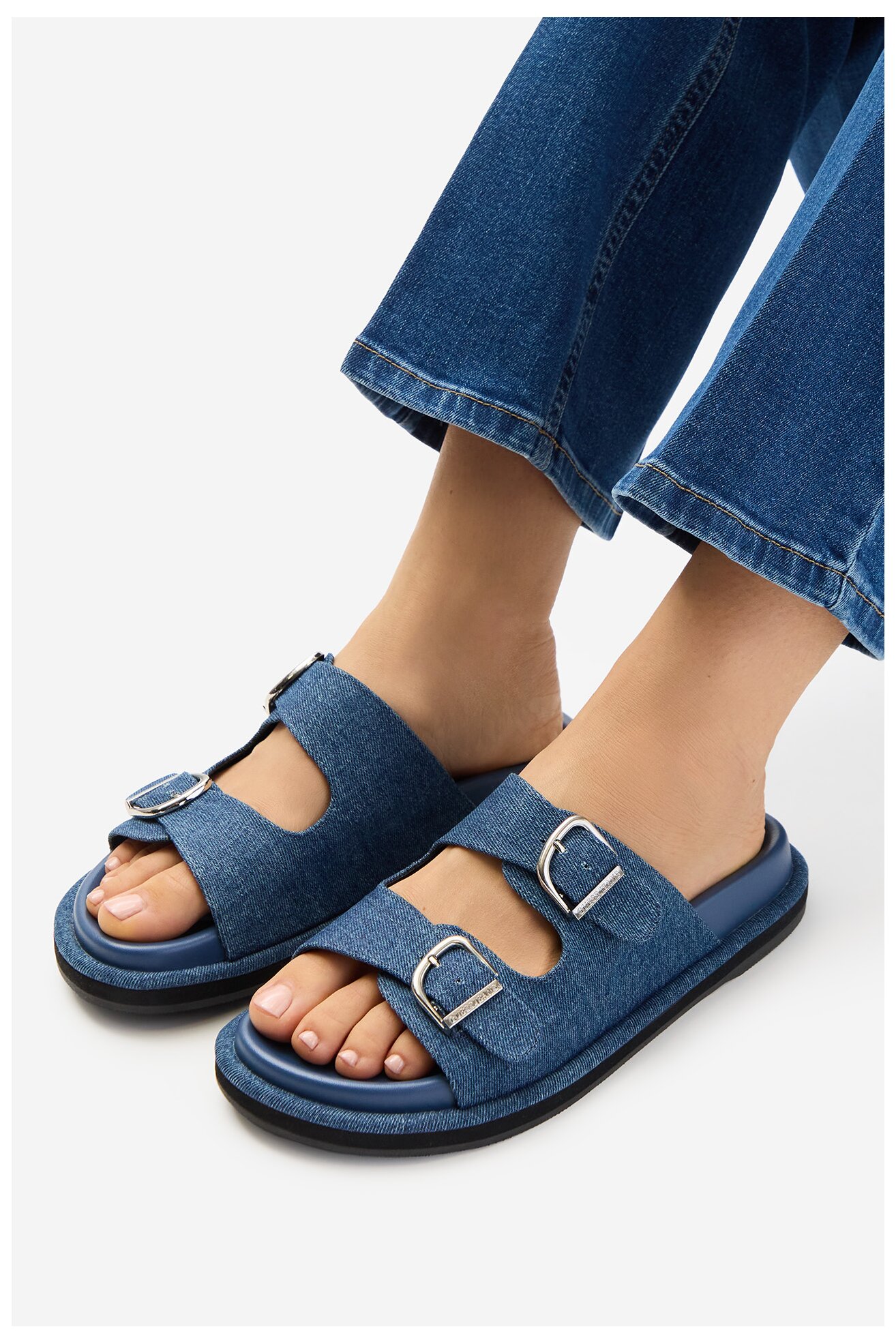 Klapki GUESS JEANS EO-R26SS03458 Jeansowy
