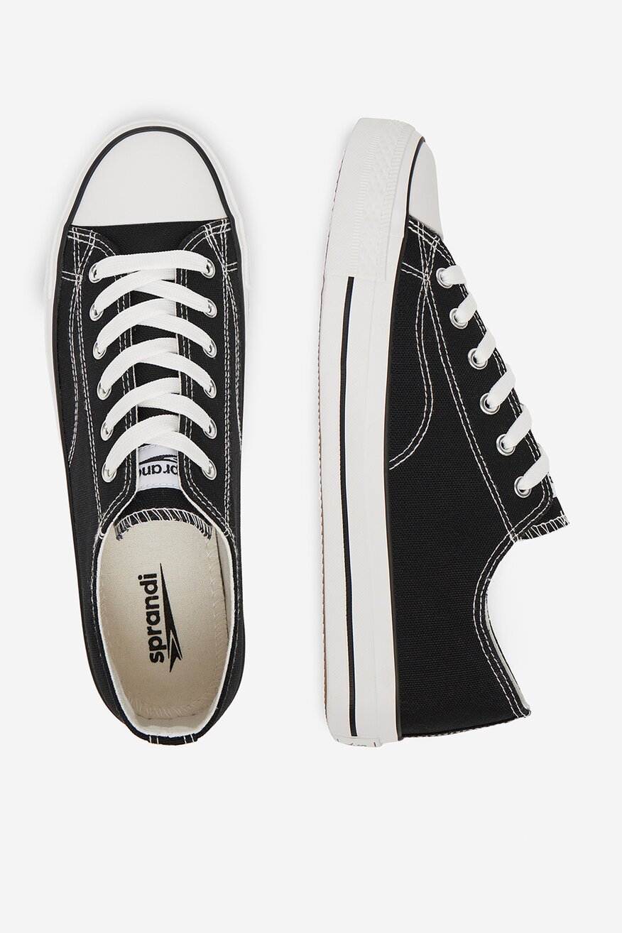 Pantofi pânză Sprandi NEGRU - 5906751264287