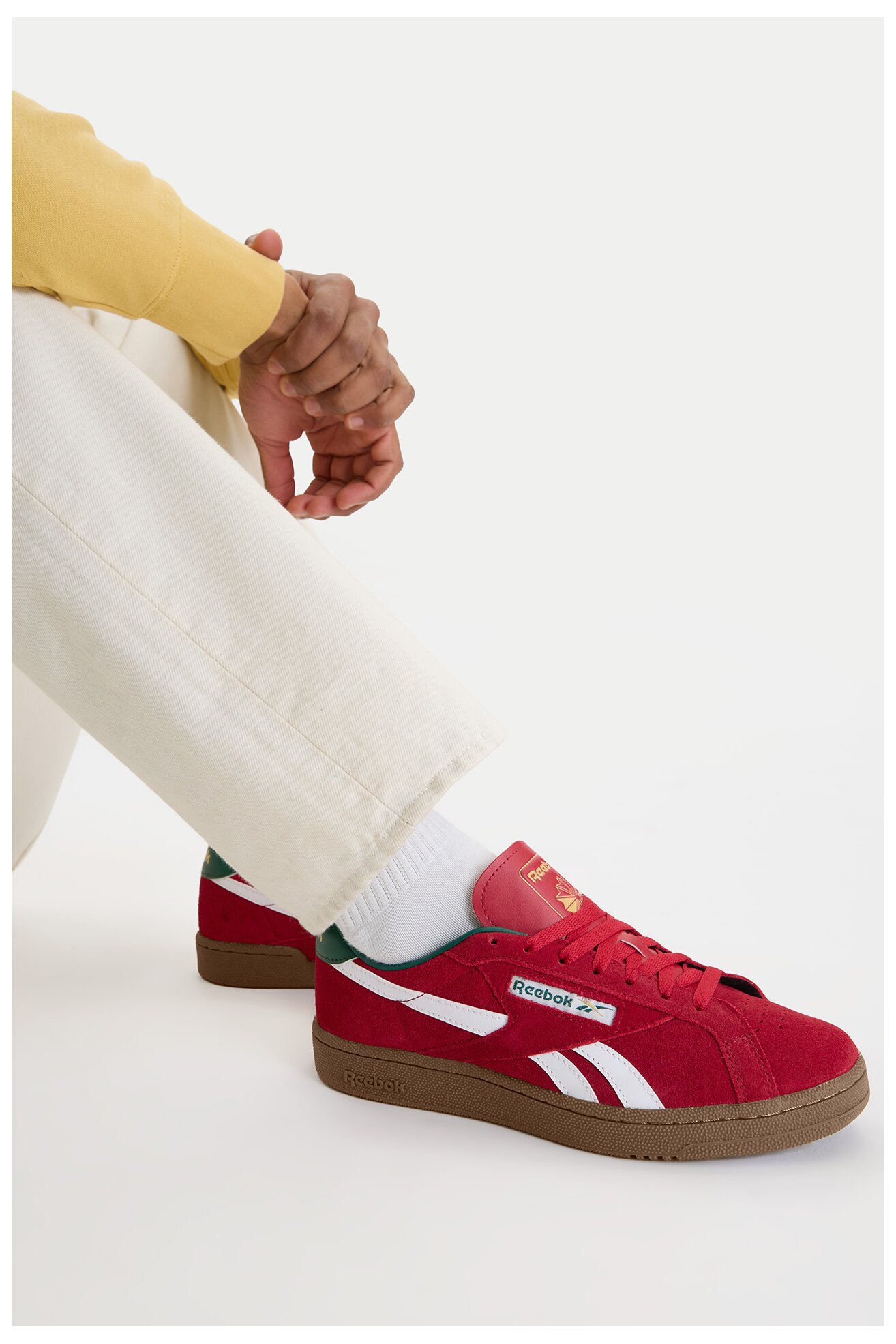 Obuwie sportowe Reebok EO-CLUB C GROUNDS UK 100244996 Czerwony