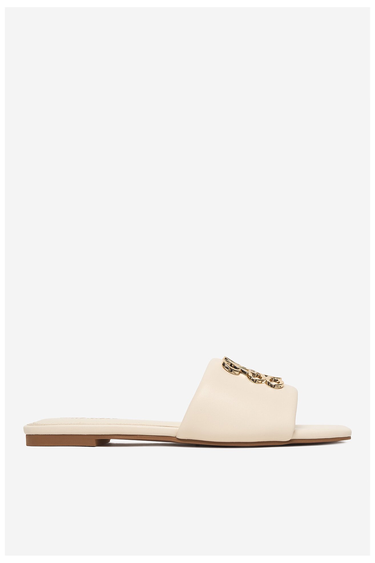 Klapki NINE WEST CEO-SMRL393663-02 Kremowy