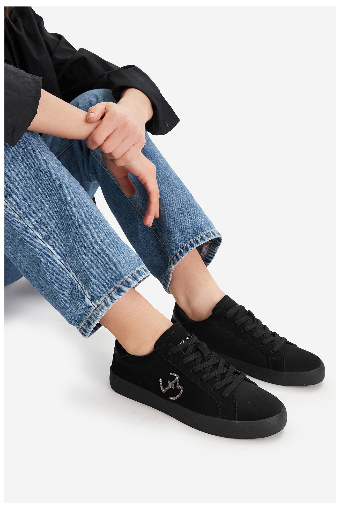 Sneakers EVA MINGE EO-ELLA-WSDR13670-1 Czarny