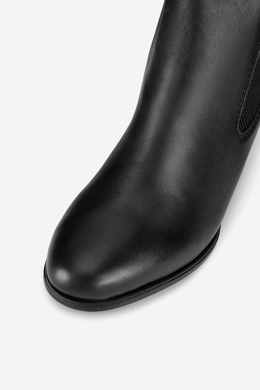 Rieker - Botki skórzane na słupku - 2230062977295