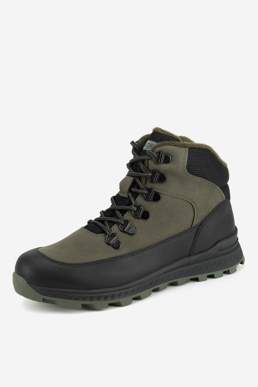 Šněrovací vyšší obuv Lasocki Young KHAKI - 5905588965091