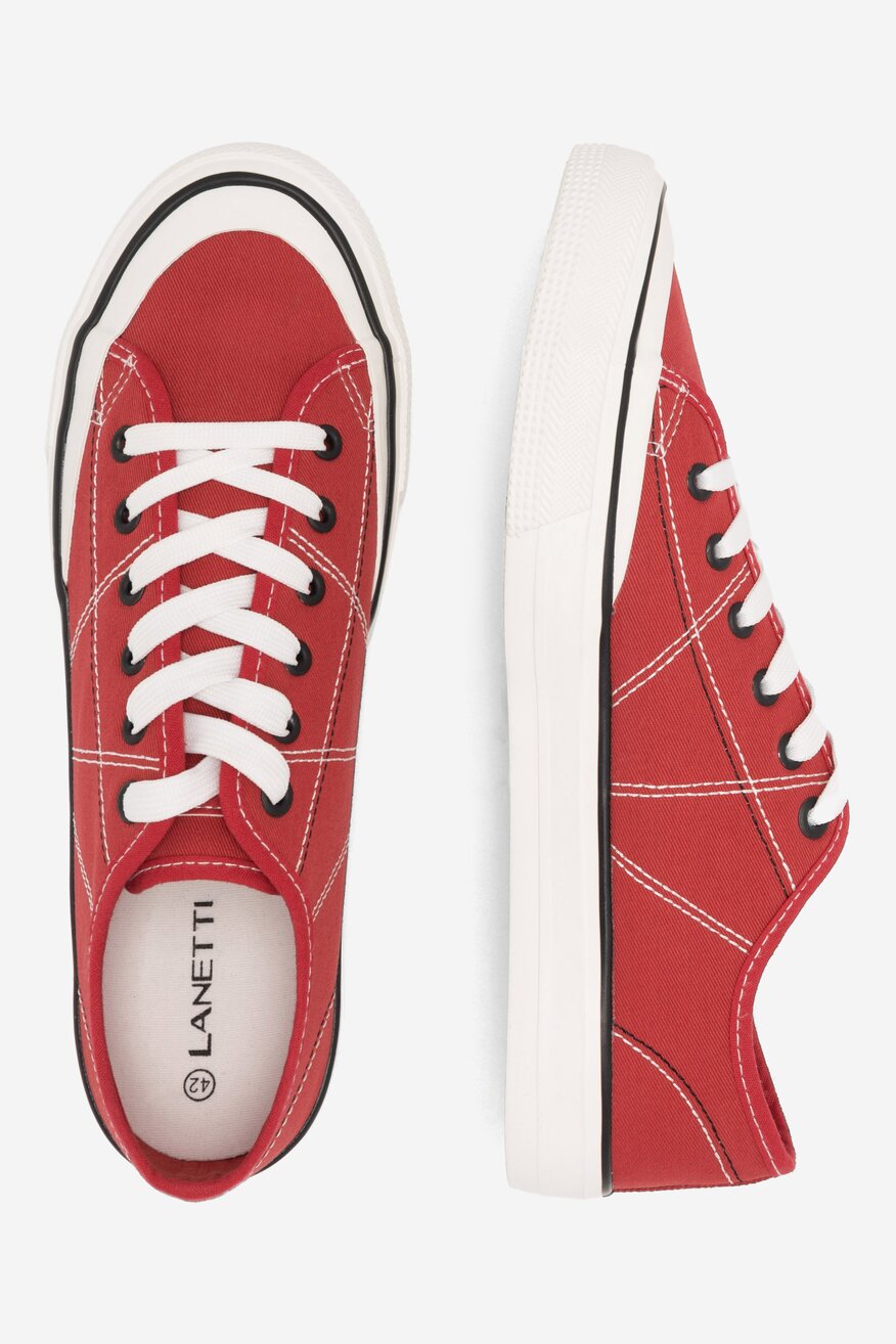 Lanetti - Trampki czerwone - 5904862831695