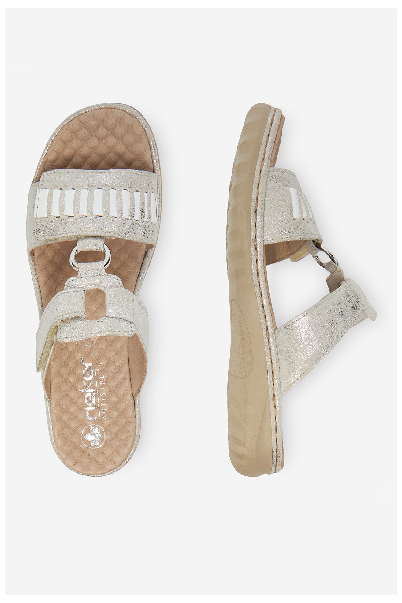 Șlapi Rieker 60481-40 ARGINTIU