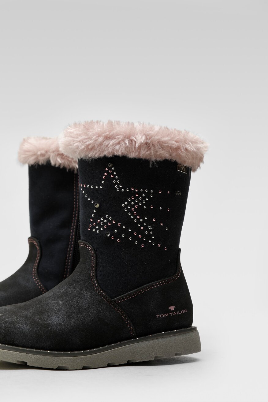 
                Tom Tailor - Śniegowce granatowe z suwakiem - 5904248082581