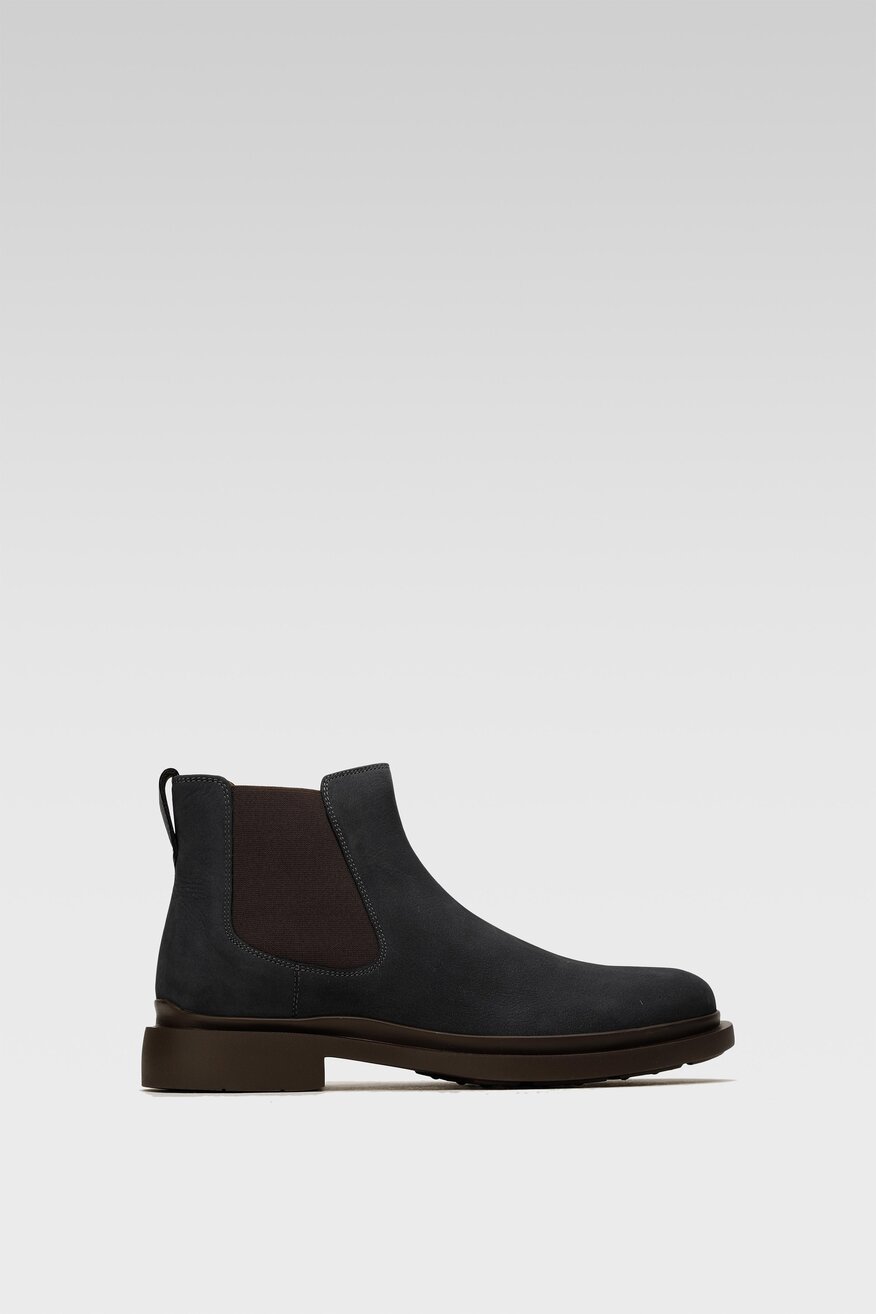 
                Gino Rossi - Skórzane botki granatowe - 5904248018085