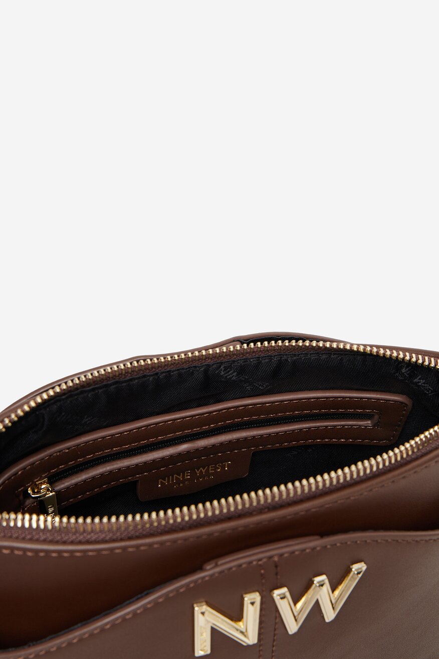 Kézitáska NINE WEST SÖTÉTBARNA - 5906751297025