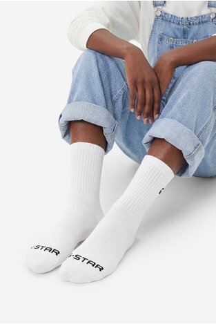 Шкарпетка G-STAR RAW CEO_AS_G-STAR_313_W_AW25 (3-PACK) БІЛИЙ