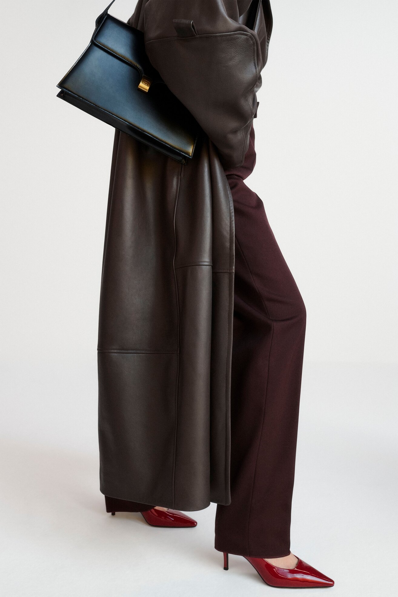 Czółenka Gino Rossi NEL-SLT623-61 Czerwony