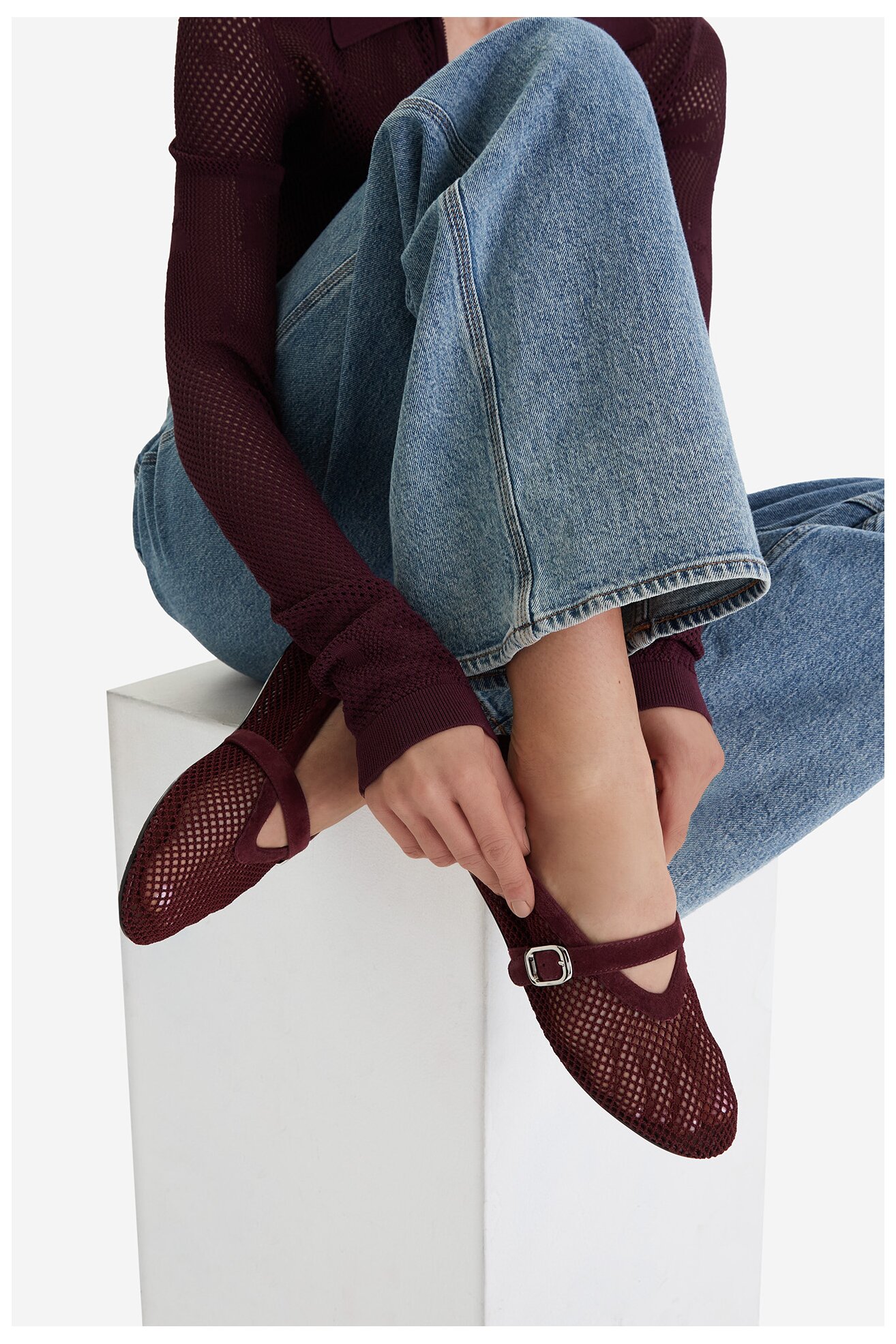 Baleriny Badura MIMOSA-SLT-24067P-52 Bordowy