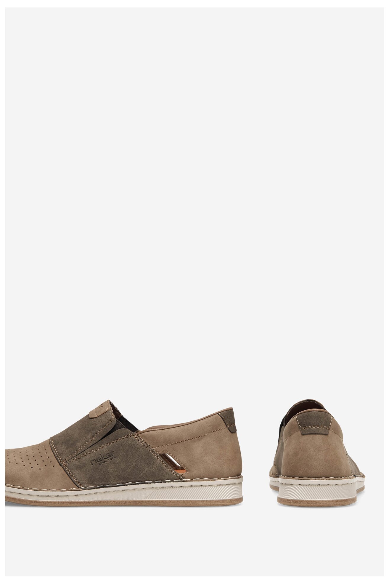 Półbuty Rieker 05455-64 Beżowy