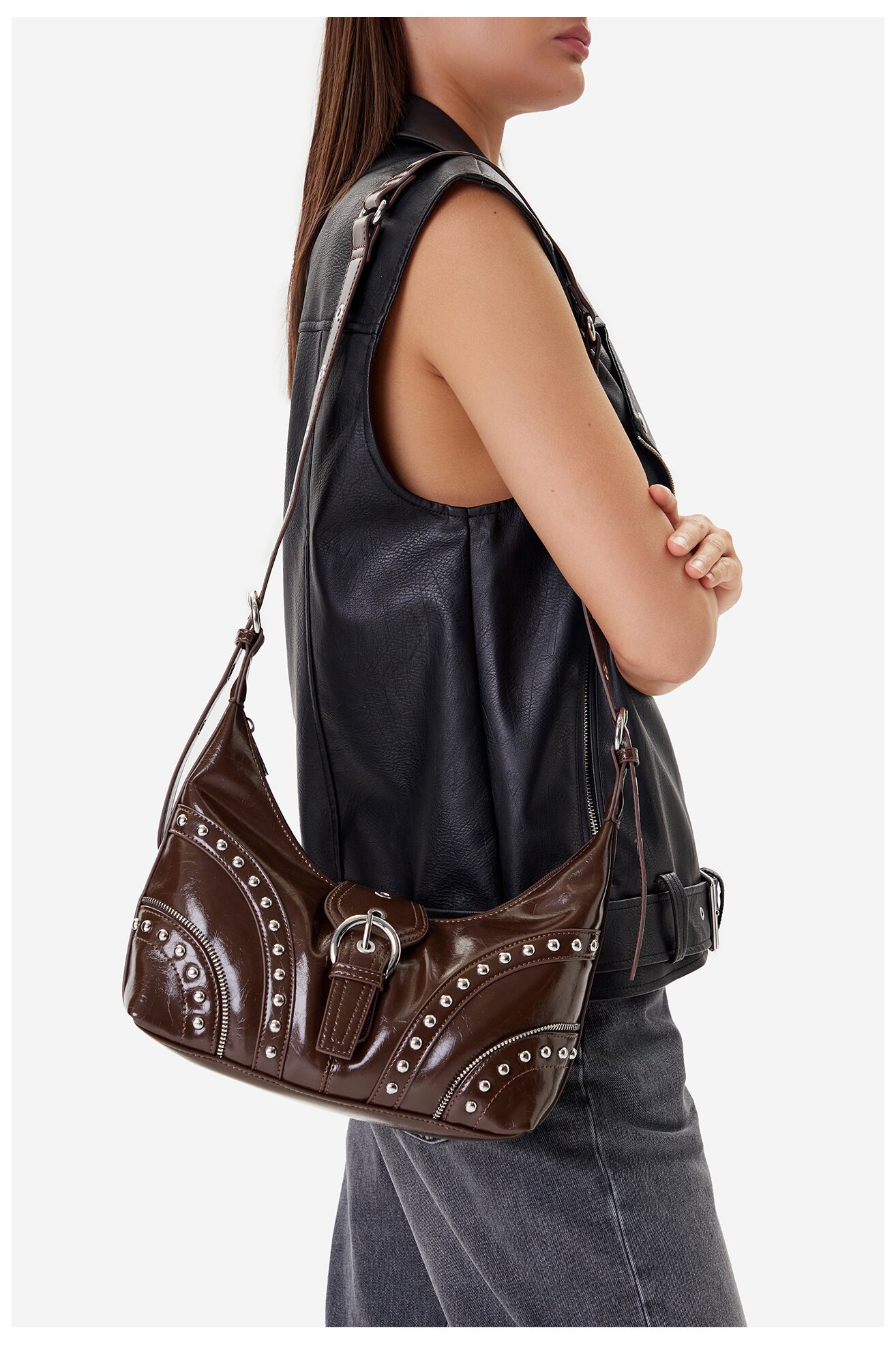 Kabelka DeeZee C-DZE-S-012-08 HNĚDÁ