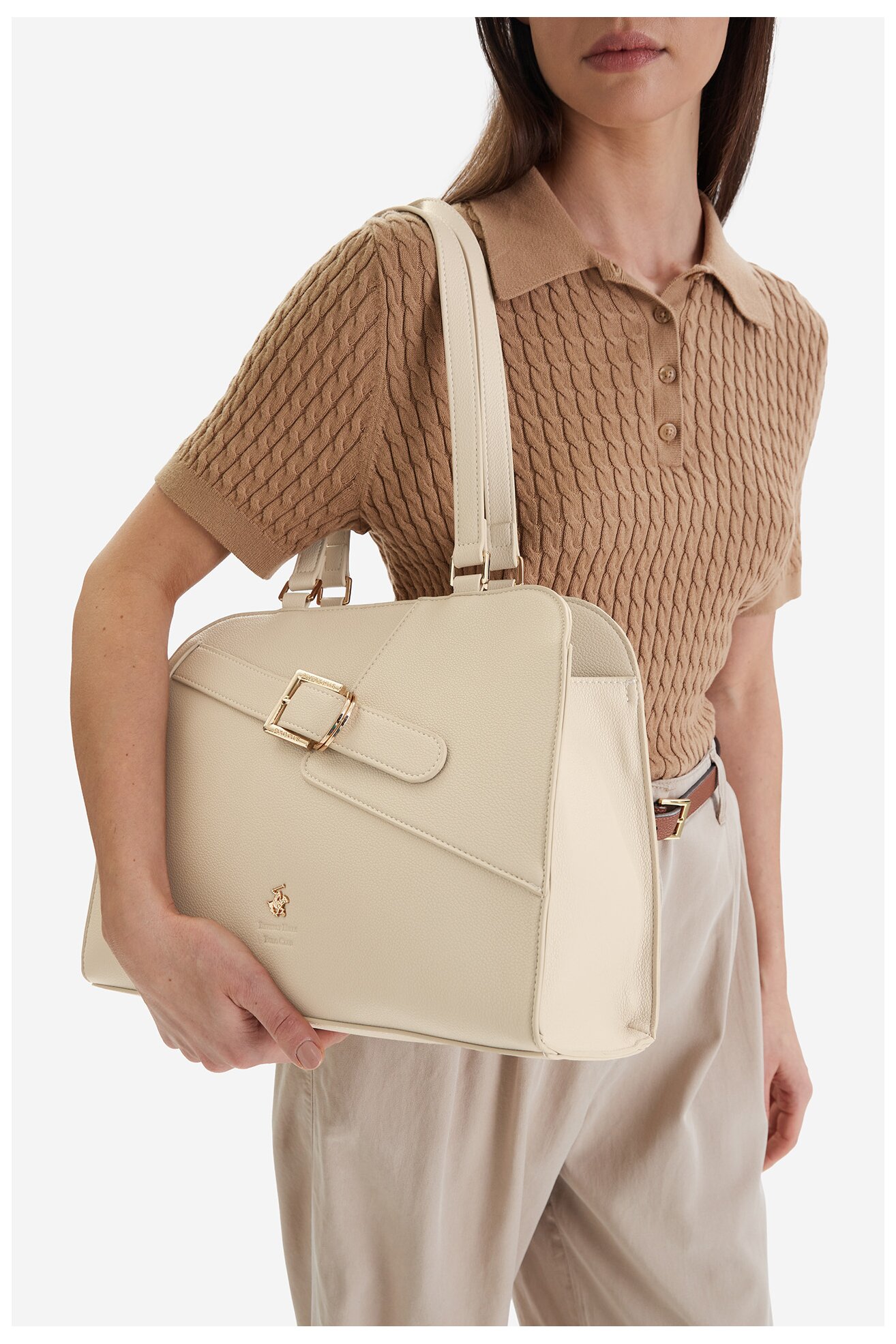 Дамска чанта Beverly Hills Polo Club CEO-BHPC-C-006-09 СЛОНОВА КОСТ