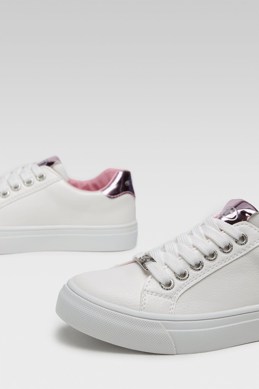 Tom Tailor - Półbuty z printem białe - 5904248504151