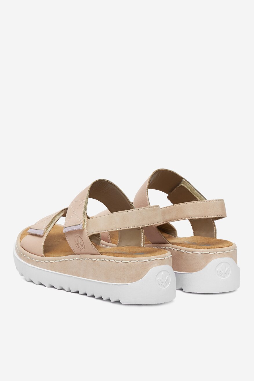 
                Rieker - Sandały na koturnie - 2230078407236